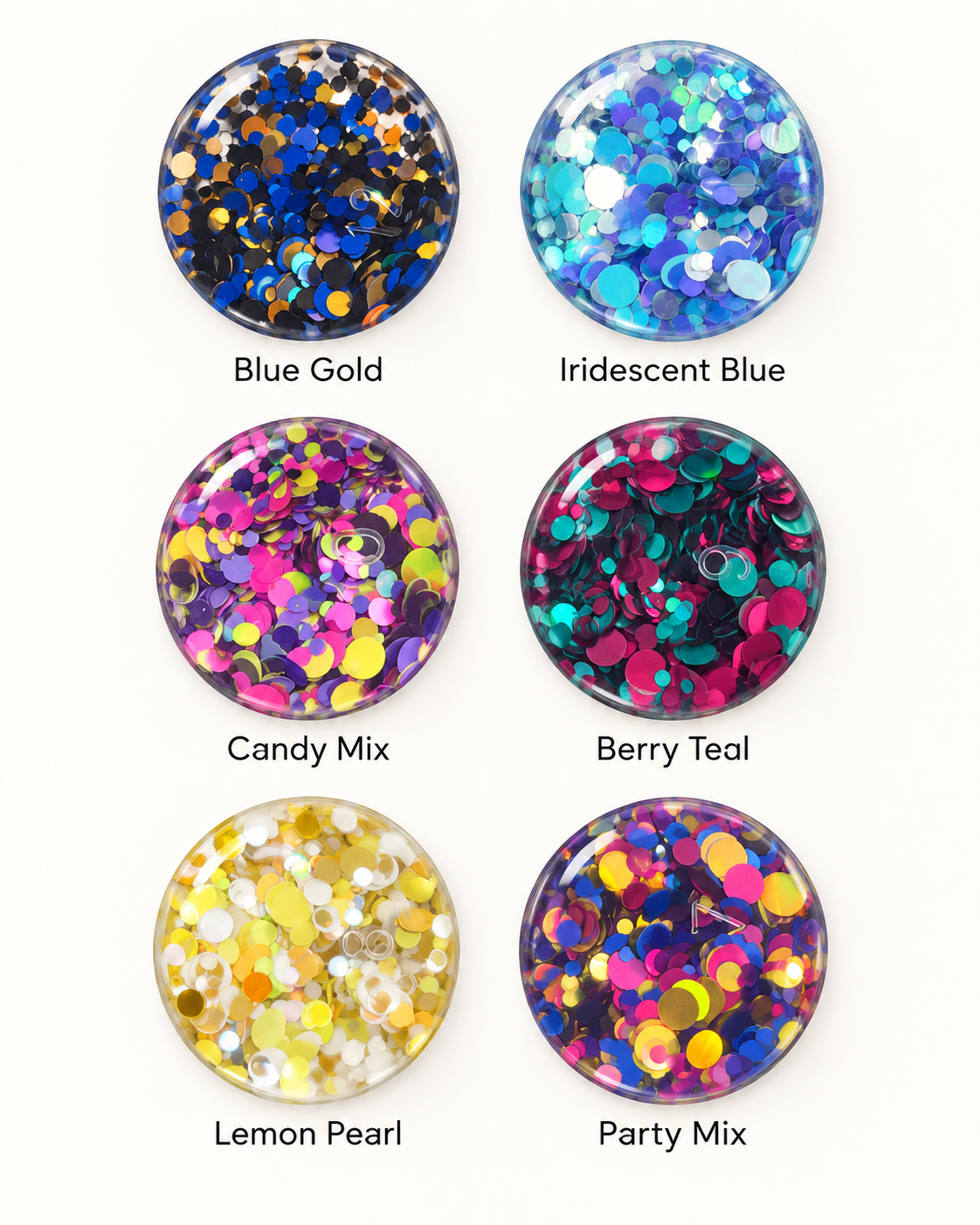 Crystal Clear Confetti Hoop Earrings