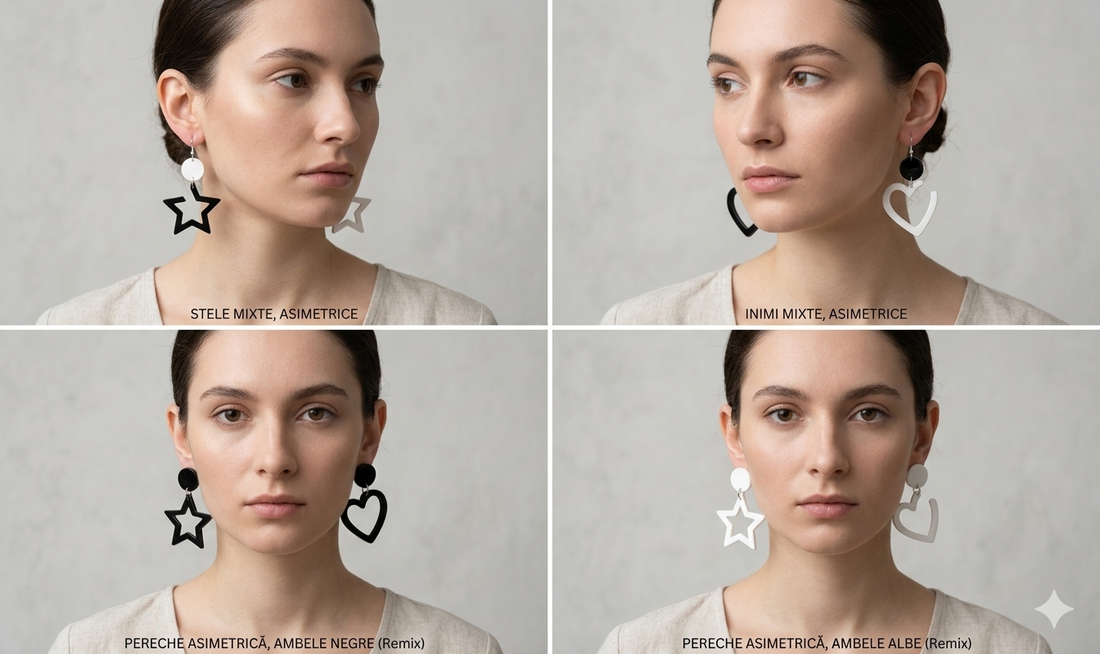 Mix & Match Star & Heart Resin Earrings
